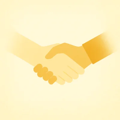 Coaching Prozess KI – Start mit Handschlag als Symbol für Zusammenarbeit